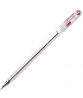 Pentel SuperB Boligrafo de Bola - Punta Fina 0.7mm - Trazo 0.35mm - Tinta con Base de Aceite - Color Rojo