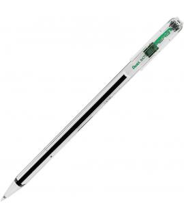 Pentel SuperB Boligrafo de Bola - Punta Fina 0.7mm - Trazo 0.35mm - Tinta con Base de Aceite - Color Verde