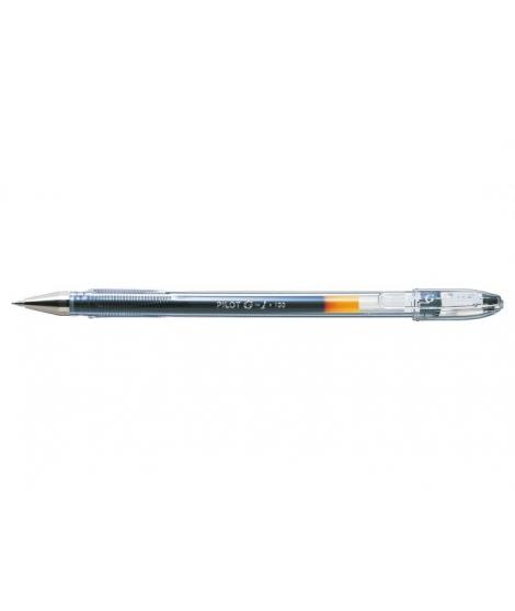 Pilot Boligrafo de Gel G1 - Recargable - Punta de Bola 0.5mm - Trazo 0.3mm - Cuerpo Transparente - Color Negro