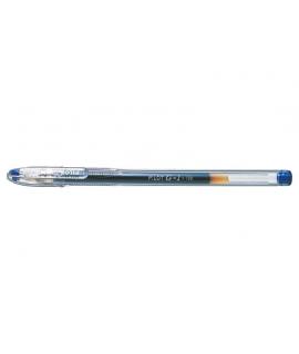 Pilot Boligrafo de Gel G1 - Recargable - Punta de Bola 0.5mm - Trazo 0.3mm - Cuerpo Transparente - Color Azul