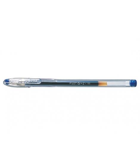 Pilot Boligrafo de Gel G1 - Recargable - Punta de Bola 0.5mm - Trazo 0.3mm - Cuerpo Transparente - Color Azul