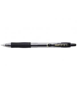 Pilot Boligrafo de Gel G2 Rollerball Retractil - Recargable - Punta de Bola Redonda 0.7mm - Trazo 0.32mm - Grip Ergonomico - Col