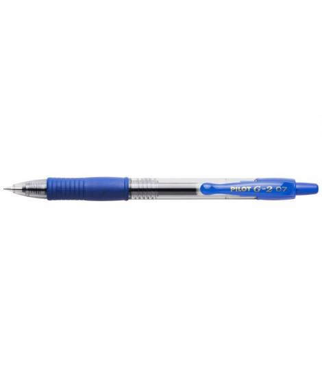 Pilot Boligrafo de Gel G2 Rollerball Retractil - Recargable - Punta de Bola Redonda 0.7mm - Trazo 0.32mm - Grip Ergonomico -