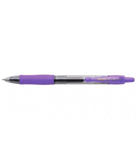 Pilot Boligrafo de Gel G2 Rollerball Retractil - Recargable - Punta de Bola Redonda 0.7mm - Trazo 0.32mm - Grip Ergonomico - Col