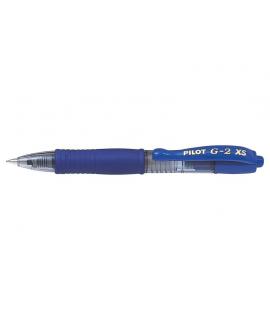 Pilot Boligrafo de Gel G2 Pixie XS Retractil - Punta de Bola Redonda 0.7mm - Trazo 0.32mm - Grip Ergonomico - Color Azul