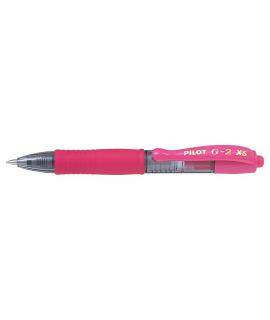 Pilot Boligrafo de Gel G2 Pixie XS Retractil - Punta de Bola Redonda 0.7mm - Trazo 0.32mm - Grip Ergonomico - Color Rosa