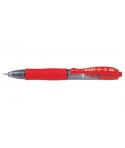 Pilot Boligrafo de Gel G2 Pixie XS Retractil - Punta de Bola Redonda 0.7mm - Trazo 0.32mm - Grip Ergonomico - Color Rojo