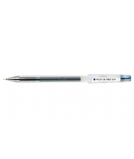 Pilot Boligrafo de Gel G-Tec C4 - Extra Fino - Recargable - Punta de Bola 0.4mm - Trazo 0.2mm - Color Azul