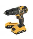 Blim Taladro Percutor a Bateria 20V 2Ah - Motor sin Escobillas - 68Nm Par Maximo - 2 Velocidades 0-500/0-2000rpm - Incluye 2 Bat