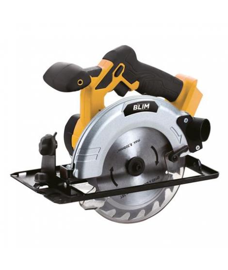 Blim Sierra Circular a Bateria 20V 4Ah 165mm - Velocidad 4000rpm - Base de Aluminio y Guia de 1 Pieza - Agarre Ergonomico -