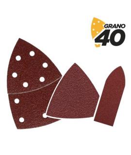 Blim Pack de 9 Lijas con Velcro para Lijadora BL0137 - Grano 40 - 3 Formatos