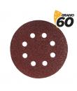 Blim Pack de 10 Lijas con Velcro para Lijadora BL0136 - 125mm - Grano 60 - Formato Circular