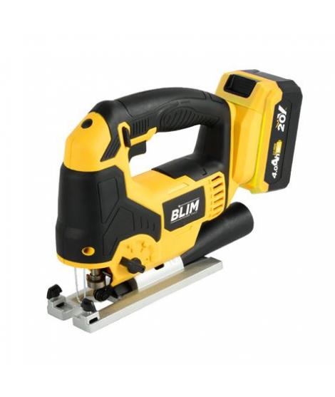 Blim Sierra de Calar a Bateria 20V 4.0AH - Velocidad sin Carga 0-2400rpm - Base de Aluminio - Empuñadura Ergonomica - Laser/LED