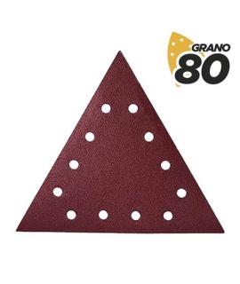 Blim Pack de 5 Lijas con Velcro para Lijadora BL0223 - Grano 80 - Formato Triangular