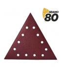 Blim Pack de 5 Lijas con Velcro para Lijadora BL0223 - Grano 80 - Formato Triangular