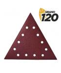 Blim Pack de 5 Lijas con Velcro para Lijadora BL0223 - Grano 120 - Formato Triangular