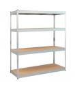 Blim Estanteria Galvanizada 4 Baldas Ajustables - Medidas 180x160x60cm - Peso Max. 600kg por Balda