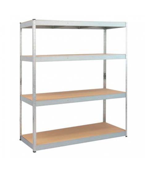 Blim Estanteria Galvanizada 4 Baldas Ajustables - Medidas 180x160x60cm - Peso Max. 600kg por Balda