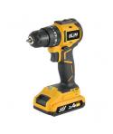 Blim Taladro de Impacto - Motor Brushless - Mango Ergonomico - Incluye 1 Bateria 20V - 2.0 Ah + Cargador - Display y Luz LED - 2