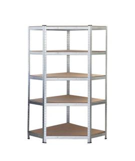 Blim Estanteria Galvanizada - 180x90x40x90cm - 5 Baldas Ajustables - Soporte 175kg por Balda - Espesor Acero 0.62mm - Espesor Es