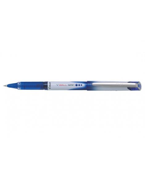 Pilot Boligrafo de Tinta Liquida V Ball Grip 07 - Punta de Bola Conica 0.7mm - Trazo 0.5mm - Grip de Goma - Color Azul