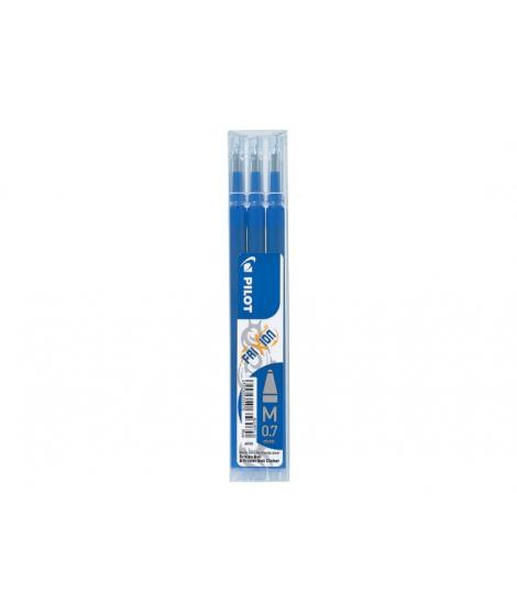 Pilot Pack de 3 Recambios para Frixion Ball / Frixion Clicker - Tinta Gel Borrable - Punta de Bola 0.7mm - Trazo 0.4mm - Color A