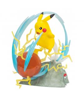 Jazwares Pokemon 25 Aniversario Pikachu - Figura de Coleccion - Iluminacion Deluxe - Altura 33cm aprox.