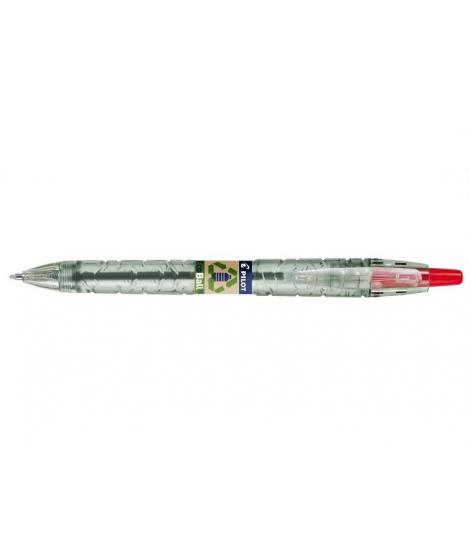 Pilot Boligrafo de Bola Retractil B2P Ecoball BeGreen - Punta Redonda 1mm - Trazo 0.27mm - 86,64% de Plastico Reciclado - Recarg