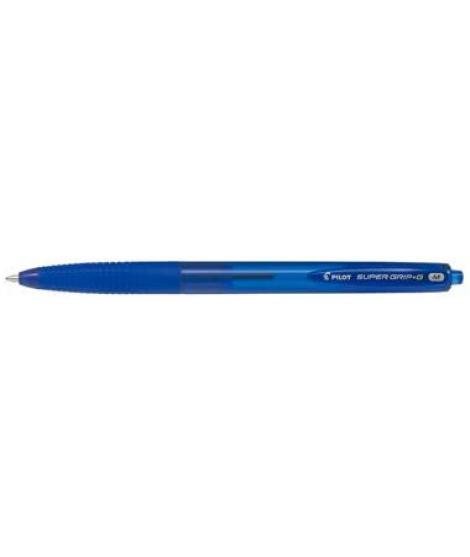 Pilot Boligrafo de Bola Retractil SuperGrip G - Punta Redonda 1.0mm - Trazo 0.4mm - Tinta de Aceite - Grip Ergonomico - Color Az