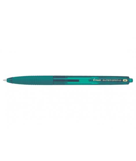 Pilot Boligrafo de Bola Retractil SuperGrip G - Punta Redonda 1.0mm - Trazo 0.4mm - Tinta de Aceite - Grip Ergonomico - Color Ve
