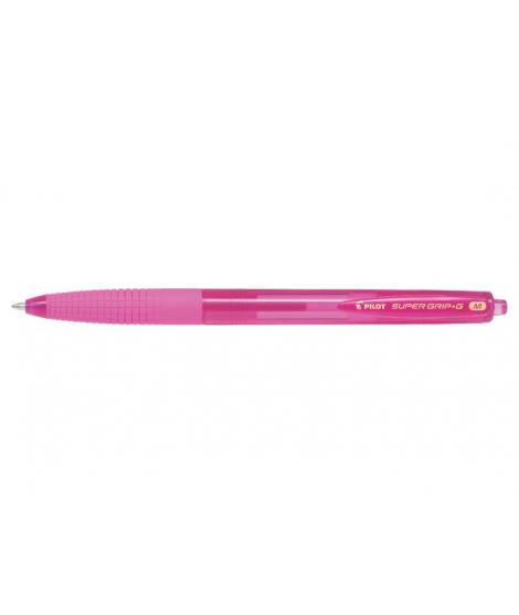 Pilot Boligrafo de Bola Retractil SuperGrip G - Punta Redonda 1.0mm - Trazo 0.4mm - Tinta de Aceite - Grip Ergonomico - Color Ro