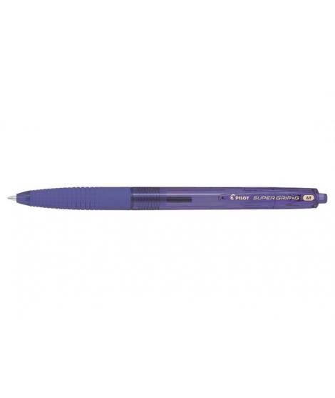 Pilot Boligrafo de Bola Retractil SuperGrip G - Punta Redonda 1.0mm - Trazo 0.4mm - Tinta de Aceite - Grip Ergonomico - Color Vi