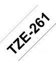 Brother TZe261 Cinta Laminada Generica de Etiquetas - Texto negro sobre fondo blanco - Ancho 36mm x 8 metros