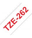 Brother TZe262 Cinta Laminada Generica de Etiquetas - Texto rojo sobre fondo blanco - Ancho 36mm x 8 metros