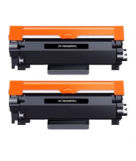 Brother TN2420/TN2410 Negro Pack de 2 Cartuchos de Toner Genericos