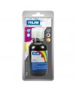 Milan Botella de Tempera 125 ml - Tapon Dosificador - Secado Rapido - Mezclable - Color Negro