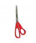 Milan Tijeras Oficina con Cuchilla de Acero Inoxidable - Mango de Plastico Rojo - Longitud 20cm - Color Rojo