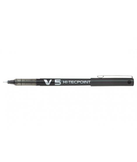 Pilot Boligrafo de tinta liquida V5 HI-Tecpoint Rollerball - Punta fina de aguja 0.5mm - Trazo 0.3mm - Color Negro