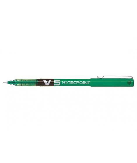 Pilot Boligrafo de tinta liquida V5 HI-Tecpoint Rollerball - Punta fina de aguja 0.5mm - Trazo 0.3mm - Color Verde