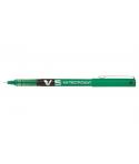Pilot Boligrafo de Tinta Liquida V5 HI-Tecpoint Rollerball - Punta Fina de Aguja 0.5mm - Trazo 0.3mm - Color Verde