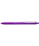 Pentel iZee Boligrafo de Bola Retractil - Punta 0.7mm - Trazo 0.35mm - Clip de Metal - Color Violeta