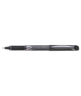 Pilot Boligrafo de Tinta Liquida Hi-Tecpoint V7 Grip - Punta Fina de Aguja 0.7mm - Trazo 0.4mm - Color Negro