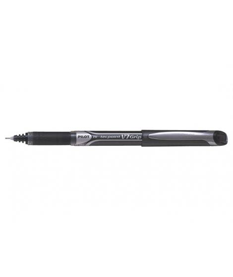 Pilot Boligrafo de Tinta Liquida Hi-Tecpoint V7 Grip - Punta Fina de Aguja 0.7mm - Trazo 0.4mm - Color Negro
