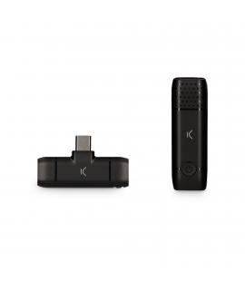 Ksix Microfono Inalambrico USB-C - Autonomia hasta 10h - Hasta 20m Transmision