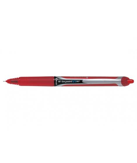 Pilot Boligrafo de Tinta Liquida Hi-Tecpoint V7 RT - Retractil - Recargable - Punta Fina de Aguja 0.7mm - Trazo 0.35mm - Color R