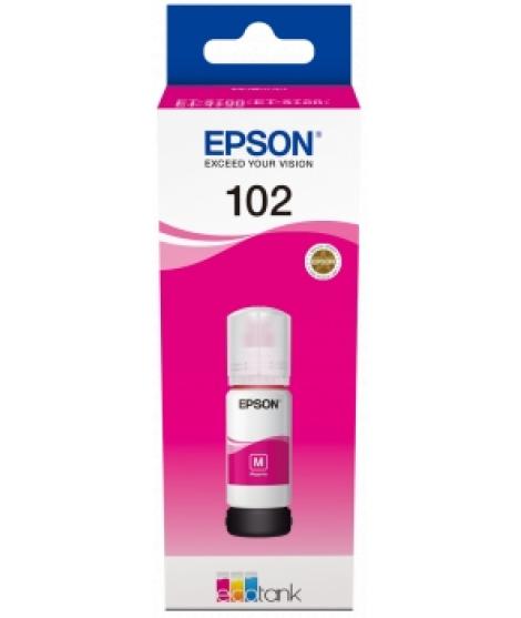 Epson 102 Magenta Botella de Tinta Original - C13T03R340