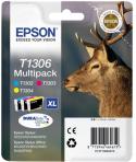 Epson T1306 Pack de 3 Cartuchos de Tinta Originales - Cian, Magenta, Amarillo - C13T13064012