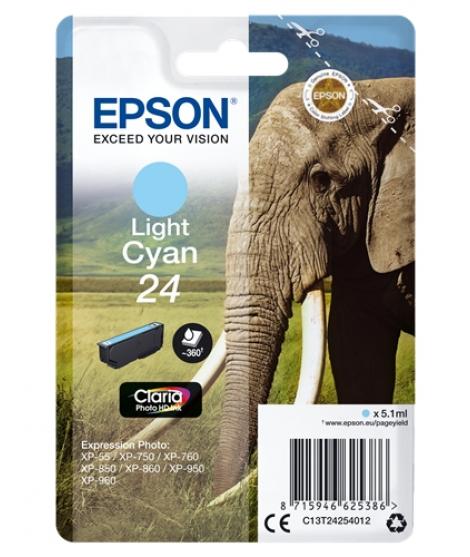 Epson T2425 (24) Cyan Light Cartucho de Tinta Original - C13T24254012