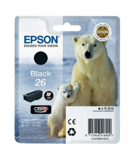 Epson T2601 (26) Negro Cartucho de Tinta Original - C13T26014012