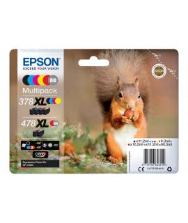 Epson 378XL/478XL Pack de 6 Cartuchos de Tinta Originales - C13T379D4010